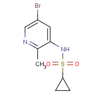 1083326-10-6 N-(5-bromo-2-methylpyridin-3-yl)cyclopropanesulfonamide chemical structure