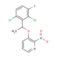756521-08-1 3-[1-(2,6-dichloro-3-fluorophenyl)ethoxy]-2-nitropyridine chemical structure