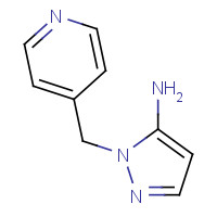 3524-31-0 2-(pyridin-4-ylmethyl)pyrazol-3-amine chemical structure