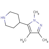 919100-12-2 4-(2,4,5-trimethylpyrazol-3-yl)piperidine chemical structure
