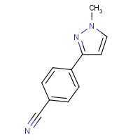 915707-41-4 4-(1-methylpyrazol-3-yl)benzonitrile chemical structure