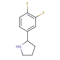 298690-75-2 2-(3,4-difluorophenyl)pyrrolidine chemical structure