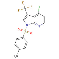 869335-74-0 4-chloro-1-(4-methylphenyl)sulfonyl-3-(trifluoromethyl)pyrrolo[2,3-b]pyridine chemical structure
