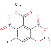 56709-74-1 methyl 3-bromo-5-methoxy-2,6-dinitrobenzoate chemical structure