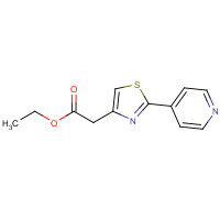 80653-68-5 ethyl 2-(2-pyridin-4-yl-1,3-thiazol-4-yl)acetate chemical structure