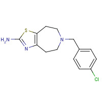 83718-64-3 6-[(4-chlorophenyl)methyl]-4,5,7,8-tetrahydro-[1,3]thiazolo[4,5-d]azepin-2-amine chemical structure
