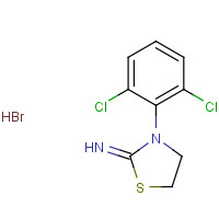 40524-26-3 3-(2,6-dichlorophenyl)-1,3-thiazolidin-2-imine;hydrobromide chemical structure