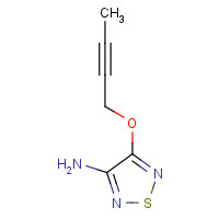 25369-91-9 4-but-2-ynoxy-1,2,5-thiadiazol-3-amine chemical structure