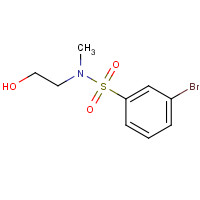 1020743-60-5 3-bromo-N-(2-hydroxyethyl)-N-methylbenzenesulfonamide chemical structure