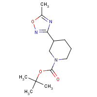 895572-59-5 tert-butyl 3-(5-methyl-1,2,4-oxadiazol-3-yl)piperidine-1-carboxylate chemical structure