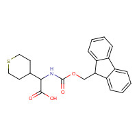 443991-25-1 2-(9H-fluoren-9-ylmethoxycarbonylamino)-2-(thian-4-yl)acetic acid chemical structure