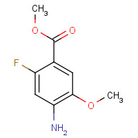 1137869-87-4 methyl 4-amino-2-fluoro-5-methoxybenzoate chemical structure