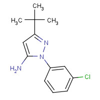 895042-70-3 5-tert-butyl-2-(3-chlorophenyl)pyrazol-3-amine chemical structure