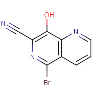 797788-21-7 5-bromo-8-hydroxy-1,6-naphthyridine-7-carbonitrile chemical structure