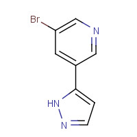 166196-72-1 3-bromo-5-(1H-pyrazol-5-yl)pyridine chemical structure