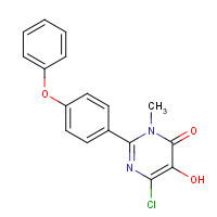 1333240-07-5 6-chloro-5-hydroxy-3-methyl-2-(4-phenoxyphenyl)pyrimidin-4-one chemical structure