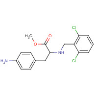 623146-91-8 methyl 3-(4-aminophenyl)-2-[(2,6-dichlorophenyl)methylamino]propanoate chemical structure