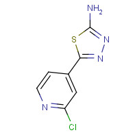 474327-26-9 5-(2-chloropyridin-4-yl)-1,3,4-thiadiazol-2-amine chemical structure