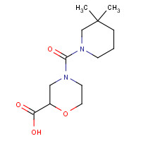 1227908-43-1 4-(3,3-dimethylpiperidine-1-carbonyl)morpholine-2-carboxylic acid chemical structure