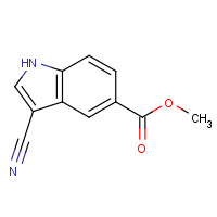 194490-33-0 methyl 3-cyano-1H-indole-5-carboxylate chemical structure