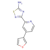 1179362-25-4 3-[4-(furan-3-yl)pyridin-2-yl]-1,2,4-thiadiazol-5-amine chemical structure