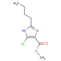124750-71-6 methyl 2-butyl-5-chloro-1H-imidazole-4-carboxylate chemical structure