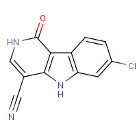 1132655-17-4 7-chloro-1-oxo-2,5-dihydropyrido[4,3-b]indole-4-carbonitrile chemical structure
