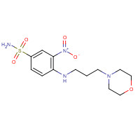 1228780-12-8 4-(3-morpholin-4-ylpropylamino)-3-nitrobenzenesulfonamide chemical structure