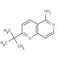 1352329-32-8 2-tert-butyl-1,6-naphthyridin-5-amine chemical structure