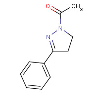 712-69-6 1-(5-phenyl-3,4-dihydropyrazol-2-yl)ethanone chemical structure