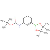 1175298-10-8 tert-butyl N-[3-(4,4,5,5-tetramethyl-1,3,2-dioxaborolan-2-yl)cyclohex-2-en-1-yl]carbamate chemical structure