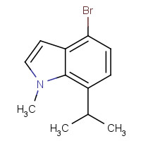 1219741-46-4 4-bromo-1-methyl-7-propan-2-ylindole chemical structure