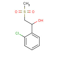 1249591-96-5 1-(2-chlorophenyl)-2-methylsulfonylethanol chemical structure