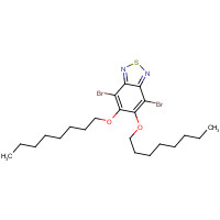 1192352-08-1 4,7-dibromo-5,6-dioctoxy-2,1,3-benzothiadiazole chemical structure
