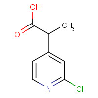 1161362-25-9 2-(2-chloropyridin-4-yl)propanoic acid chemical structure