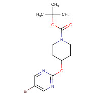 832735-41-8 tert-butyl 4-(5-bromopyrimidin-2-yl)oxypiperidine-1-carboxylate chemical structure