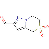 623565-07-1 5,5-dioxo-6,7-dihydro-4H-pyrazolo[5,1-c][1,4]thiazine-2-carbaldehyde chemical structure