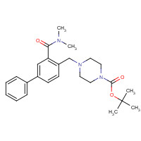 1446819-60-8 tert-butyl 4-[[2-(dimethylcarbamoyl)-4-phenylphenyl]methyl]piperazine-1-carboxylate chemical structure