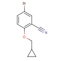 876938-68-0 5-bromo-2-(cyclopropylmethoxy)benzonitrile chemical structure