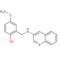 87315-26-2 4-methoxy-2-[(quinolin-3-ylamino)methyl]phenol chemical structure