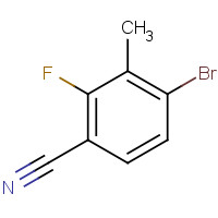 1114546-30-3 4-bromo-2-fluoro-3-methylbenzonitrile chemical structure