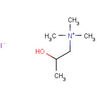 60154-19-0 2-hydroxypropyl(trimethyl)azanium;iodide chemical structure