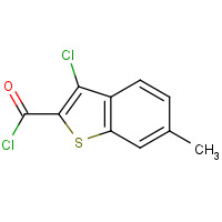 34576-87-9 3-chloro-6-methyl-1-benzothiophene-2-carbonyl chloride chemical structure