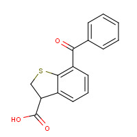 93669-93-3 7-benzoyl-2,3-dihydro-1-benzothiophene-3-carboxylic acid chemical structure