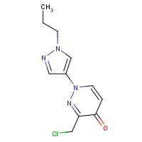 1314389-73-5 3-(chloromethyl)-1-(1-propylpyrazol-4-yl)pyridazin-4-one chemical structure