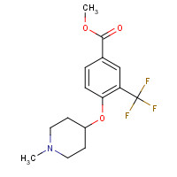 1318242-89-5 methyl 4-(1-methylpiperidin-4-yl)oxy-3-(trifluoromethyl)benzoate chemical structure