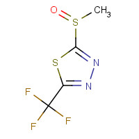 65439-30-7 2-methylsulfinyl-5-(trifluoromethyl)-1,3,4-thiadiazole chemical structure