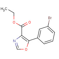 885274-09-9 ethyl 5-(3-bromophenyl)-1,3-oxazole-4-carboxylate chemical structure