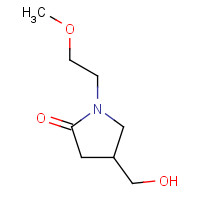915922-31-5 4-(hydroxymethyl)-1-(2-methoxyethyl)pyrrolidin-2-one chemical structure