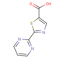 1014630-98-8 2-pyrimidin-2-yl-1,3-thiazole-5-carboxylic acid chemical structure